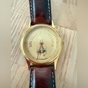 Wittnauer Sherwin Williams gold tone spectrum of excellence watch NEW BATTERY